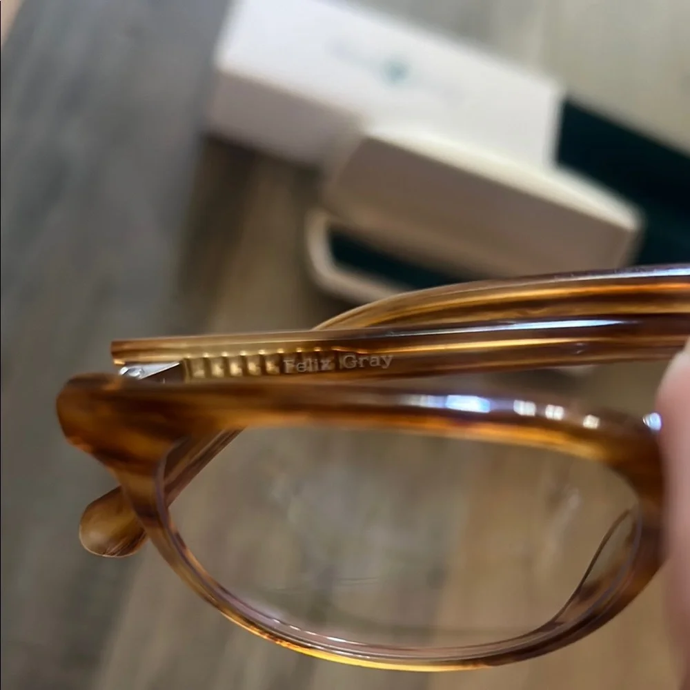 Felix Gray Tortoise Eyeglasses with Case OS